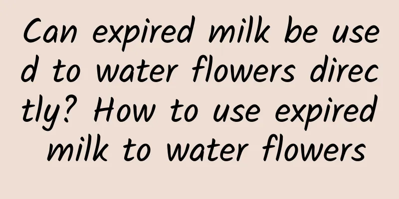 Can expired milk be used to water flowers directly? How to use expired milk to water flowers