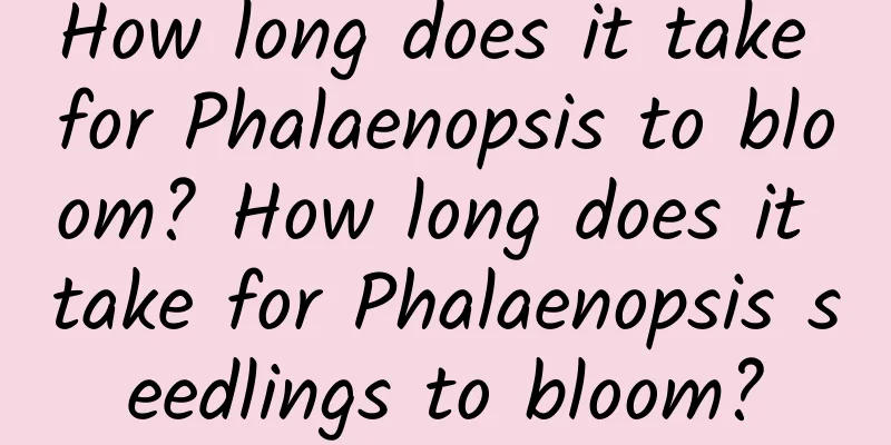 How long does it take for Phalaenopsis to bloom? How long does it take for Phalaenopsis seedlings to bloom?