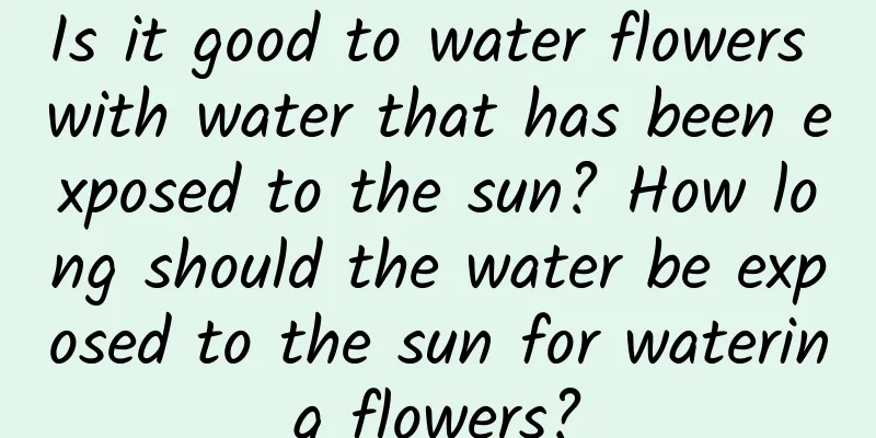 Is it good to water flowers with water that has been exposed to the sun? How long should the water be exposed to the sun for watering flowers?