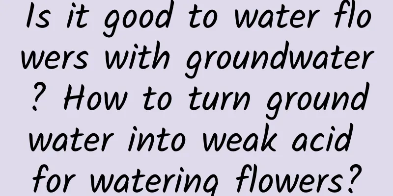 Is it good to water flowers with groundwater? How to turn groundwater into weak acid for watering flowers?