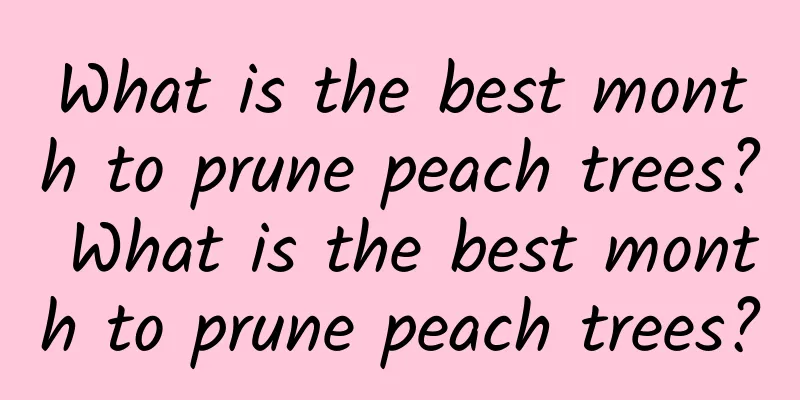 What is the best month to prune peach trees? What is the best month to prune peach trees?