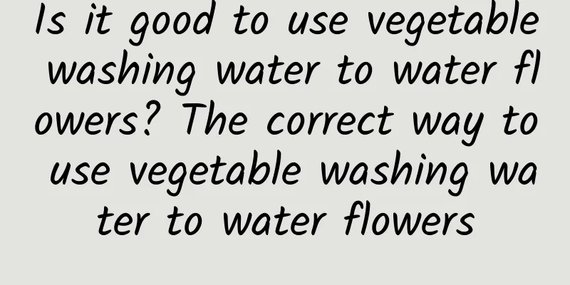 Is it good to use vegetable washing water to water flowers? The correct way to use vegetable washing water to water flowers