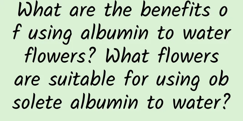 What are the benefits of using albumin to water flowers? What flowers are suitable for using obsolete albumin to water?
