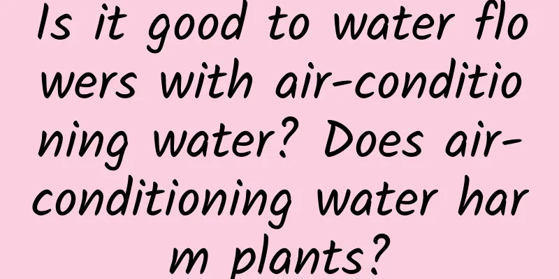 Is it good to water flowers with air-conditioning water? Does air-conditioning water harm plants?