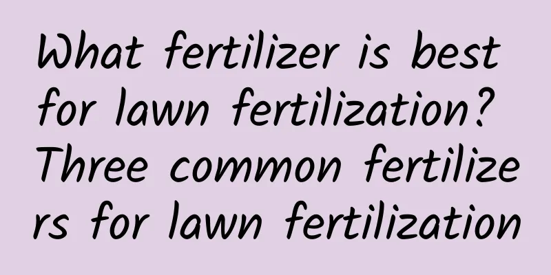 What fertilizer is best for lawn fertilization? Three common fertilizers for lawn fertilization
