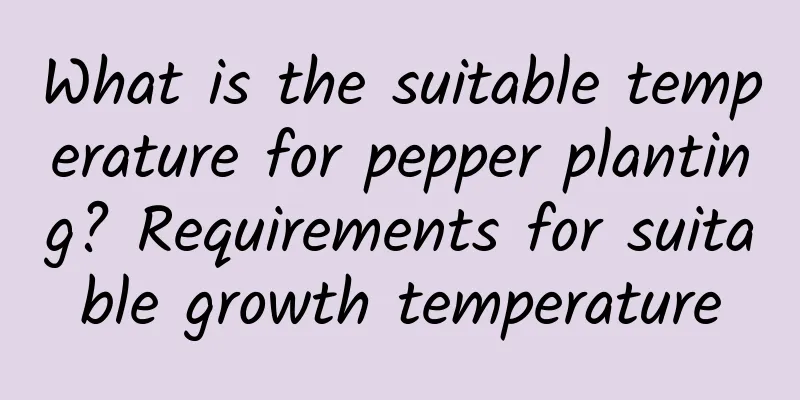 What is the suitable temperature for pepper planting? Requirements for suitable growth temperature
