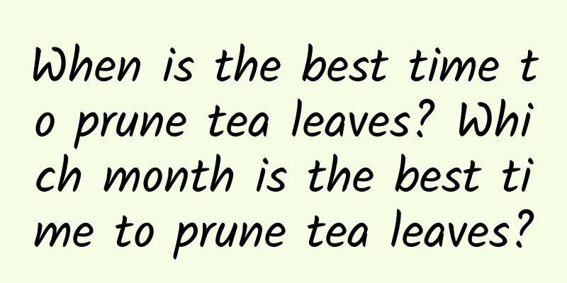 When is the best time to prune tea leaves? Which month is the best time to prune tea leaves?