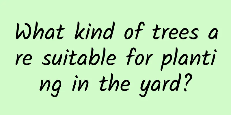 What kind of trees are suitable for planting in the yard?