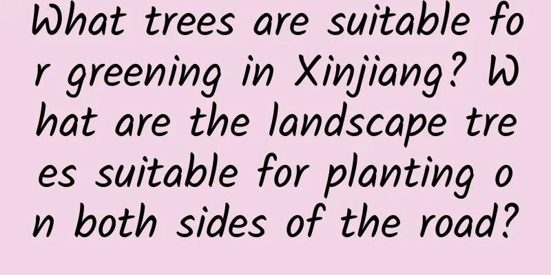 What trees are suitable for greening in Xinjiang? What are the landscape trees suitable for planting on both sides of the road?