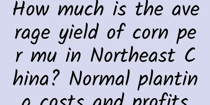 How much is the average yield of corn per mu in Northeast China? Normal planting costs and profits