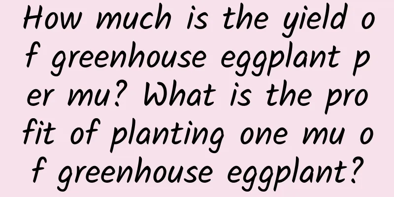 How much is the yield of greenhouse eggplant per mu? What is the profit of planting one mu of greenhouse eggplant?