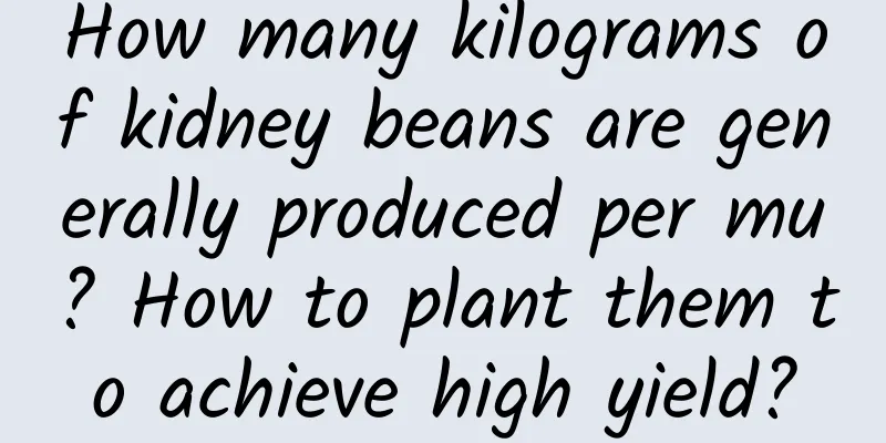 How many kilograms of kidney beans are generally produced per mu? How to plant them to achieve high yield?