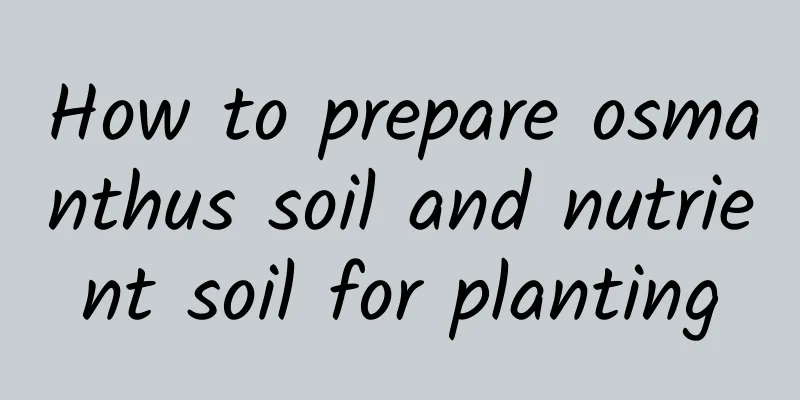 How to prepare osmanthus soil and nutrient soil for planting