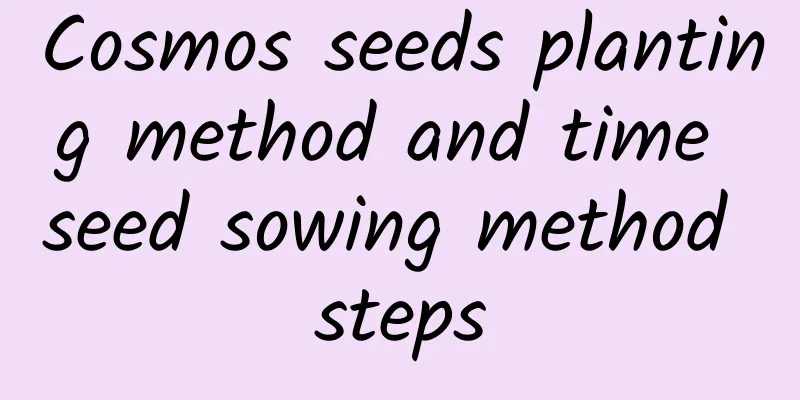 Cosmos seeds planting method and time seed sowing method steps