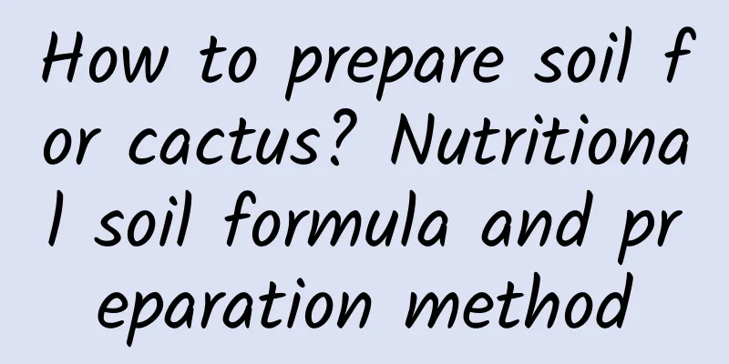 How to prepare soil for cactus? Nutritional soil formula and preparation method