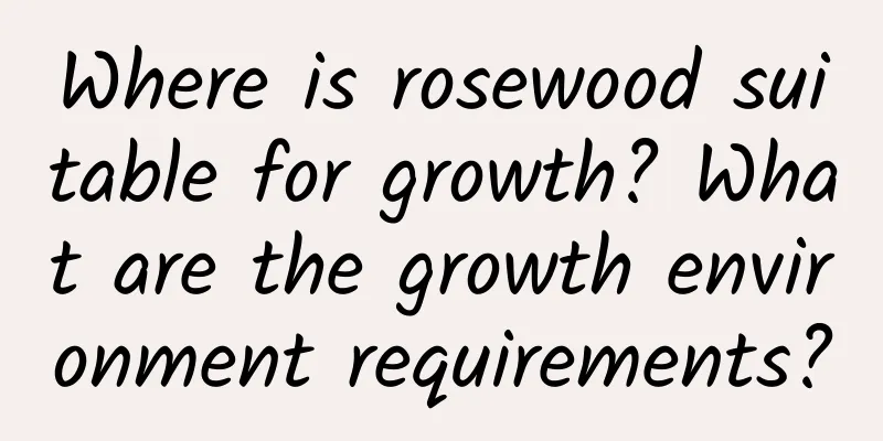 Where is rosewood suitable for growth? What are the growth environment requirements?