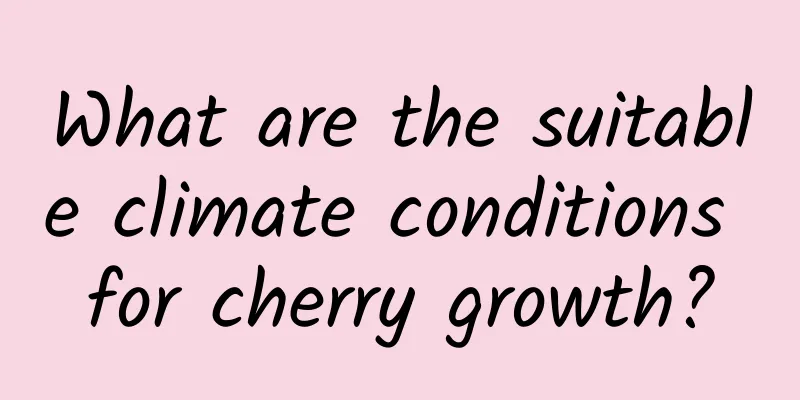 What are the suitable climate conditions for cherry growth?