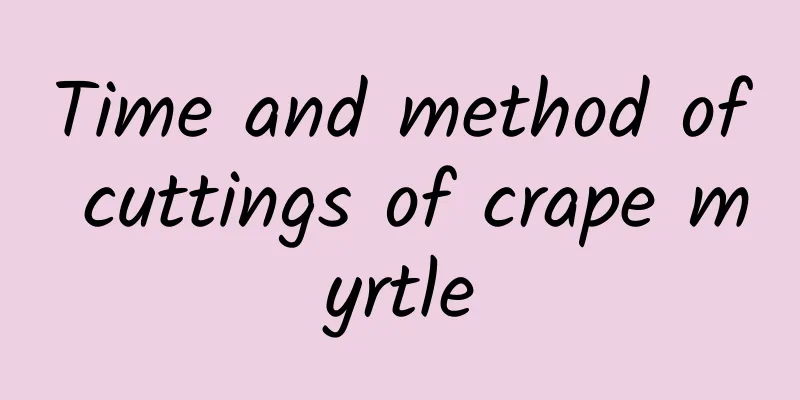 Time and method of cuttings of crape myrtle