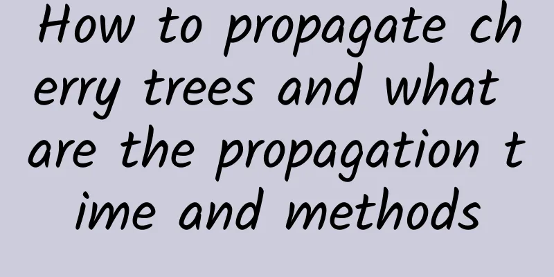 How to propagate cherry trees and what are the propagation time and methods