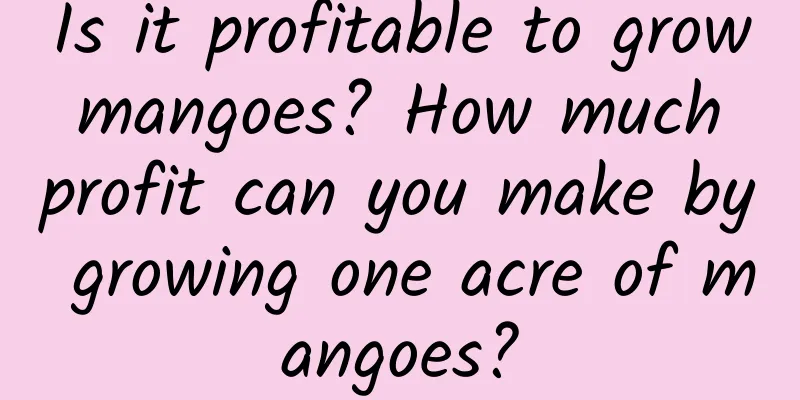 Is it profitable to grow mangoes? How much profit can you make by growing one acre of mangoes?