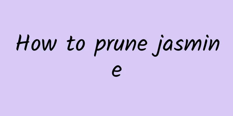 How to prune jasmine