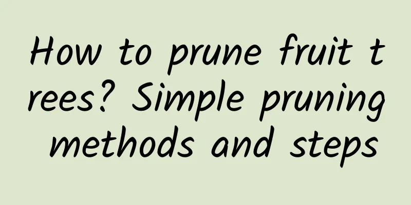 How to prune fruit trees? Simple pruning methods and steps
