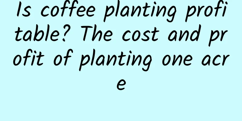 Is coffee planting profitable? The cost and profit of planting one acre