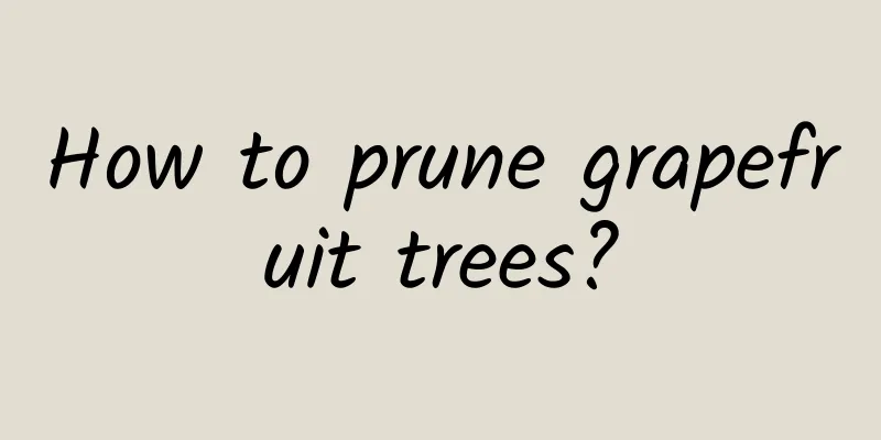 How to prune grapefruit trees?