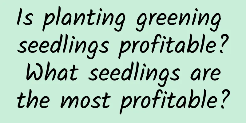 Is planting greening seedlings profitable? What seedlings are the most profitable?