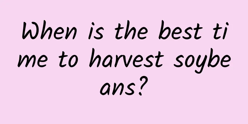 When is the best time to harvest soybeans?