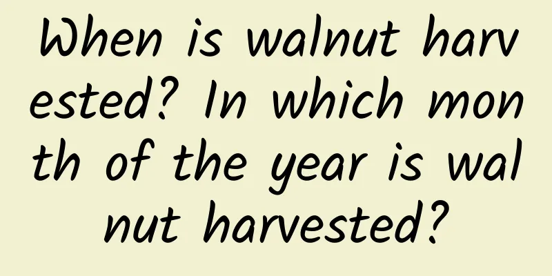 When is walnut harvested? In which month of the year is walnut harvested?