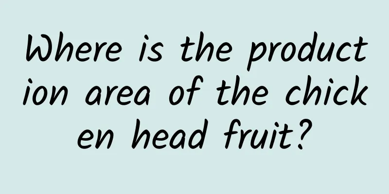 Where is the production area of ​​the chicken head fruit?