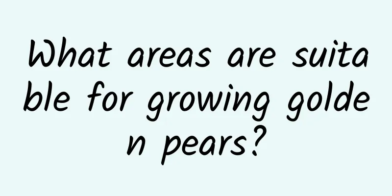 What areas are suitable for growing golden pears?
