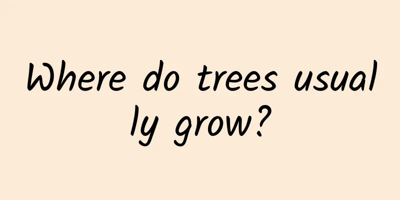 Where do trees usually grow?