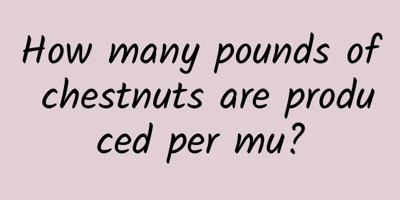 How many pounds of chestnuts are produced per mu?