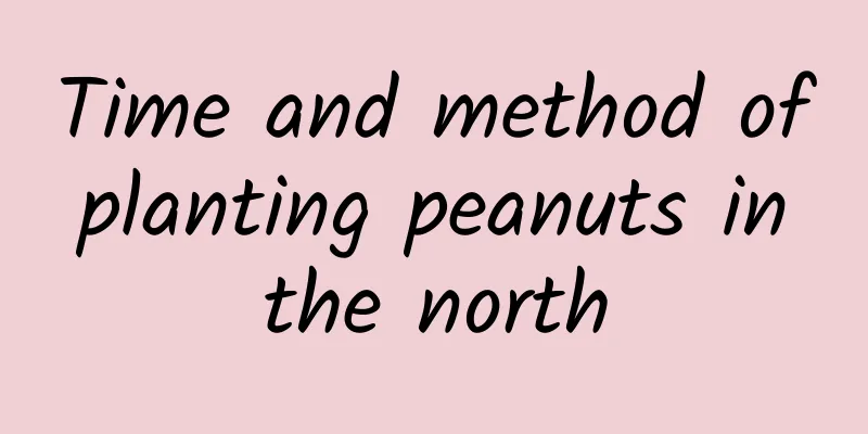 Time and method of planting peanuts in the north