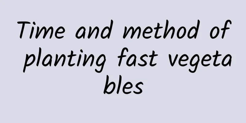 Time and method of planting fast vegetables