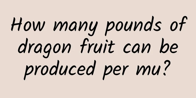 How many pounds of dragon fruit can be produced per mu?