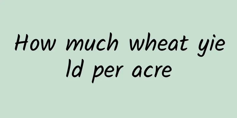 How much wheat yield per acre