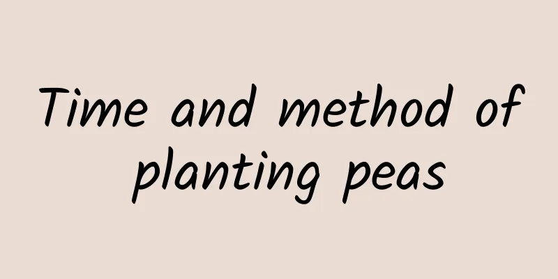 Time and method of planting peas