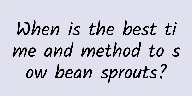 When is the best time and method to sow bean sprouts?