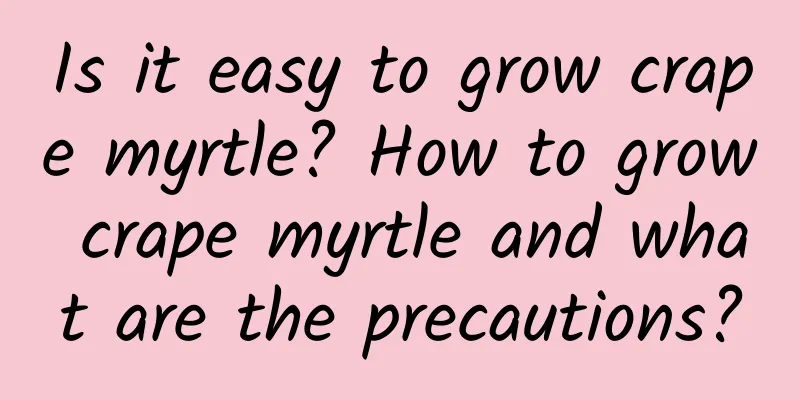 Is it easy to grow crape myrtle? How to grow crape myrtle and what are the precautions?