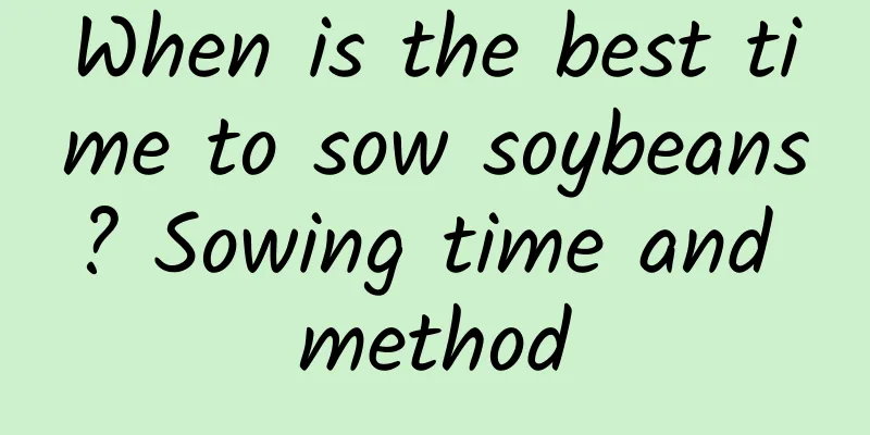 When is the best time to sow soybeans? Sowing time and method
