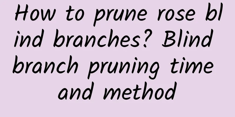How to prune rose blind branches? Blind branch pruning time and method