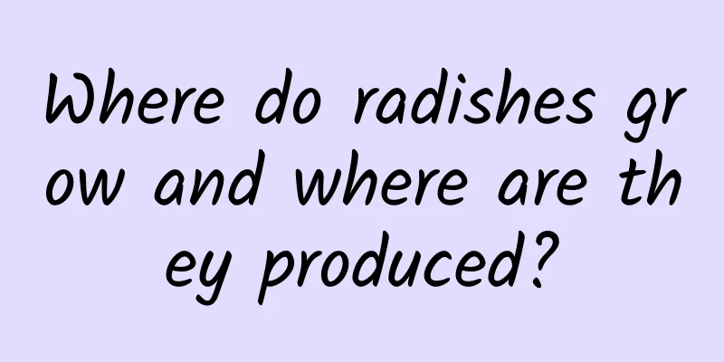 Where do radishes grow and where are they produced?