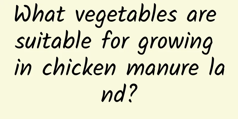 What vegetables are suitable for growing in chicken manure land?