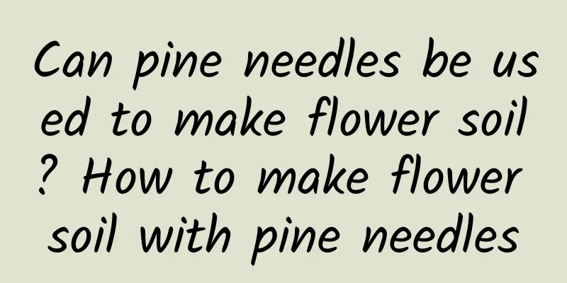 Can pine needles be used to make flower soil? How to make flower soil with pine needles