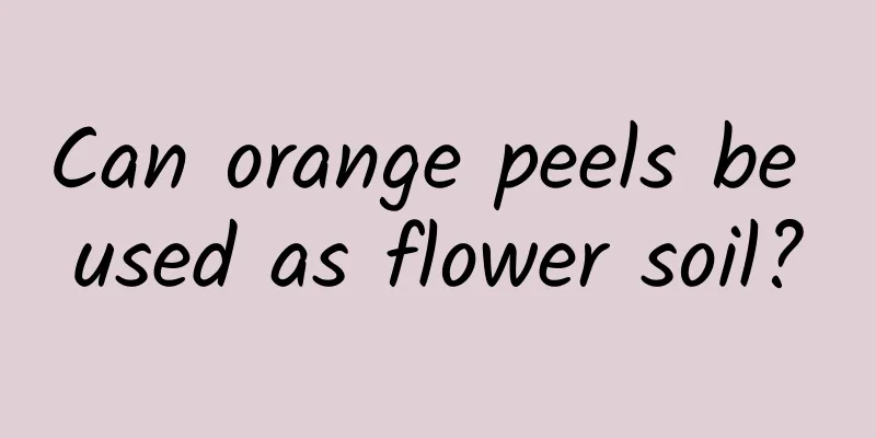 Can orange peels be used as flower soil?