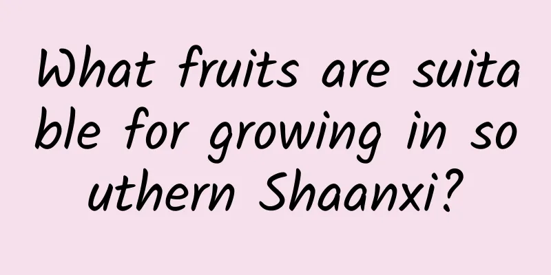 What fruits are suitable for growing in southern Shaanxi?