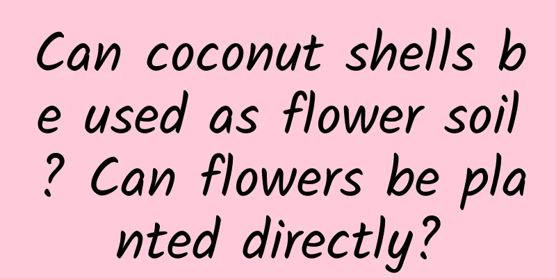 Can coconut shells be used as flower soil? Can flowers be planted directly?